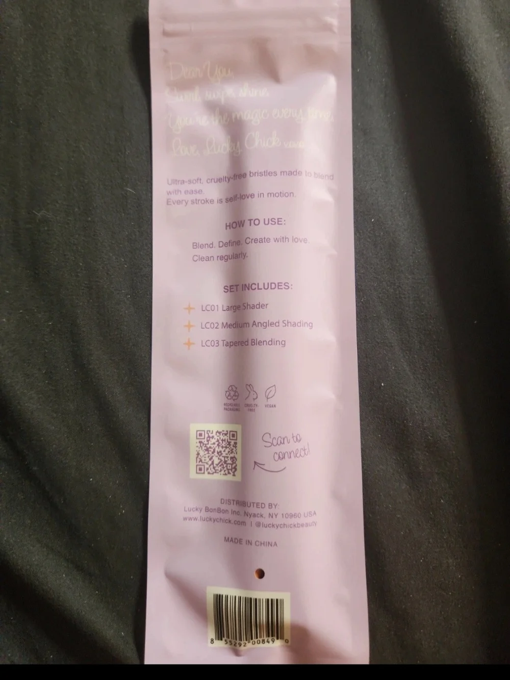 Lavender & Orange Eye Brush Set